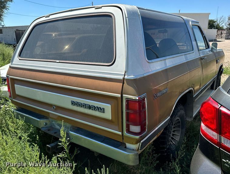 image for item DV2766 1985 Dodge  Ram Charger SUV