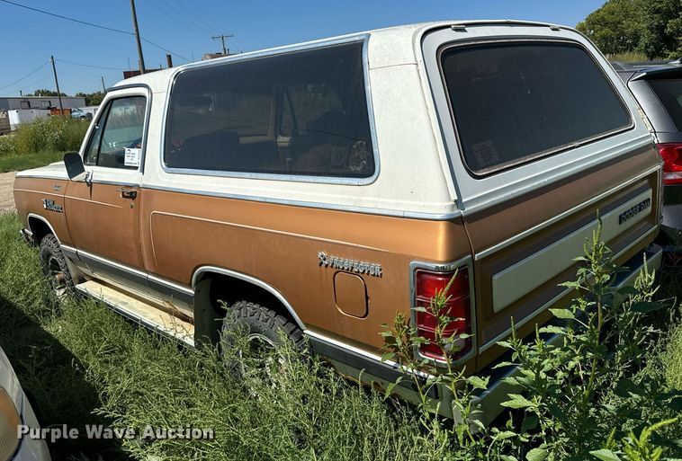 image for item DV2766 1985 Dodge  Ram Charger SUV