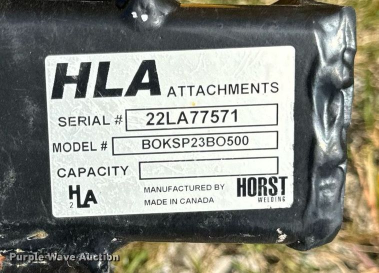 image for item DV5889 HLA 2500 skid steer snow pusher 