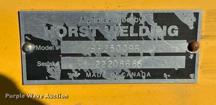 image for item DV5889 HLA 2500 skid steer snow pusher 