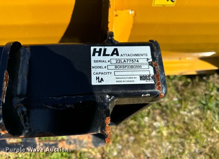 image for item DV5890 HLA 2500 skid steer snow pusher 