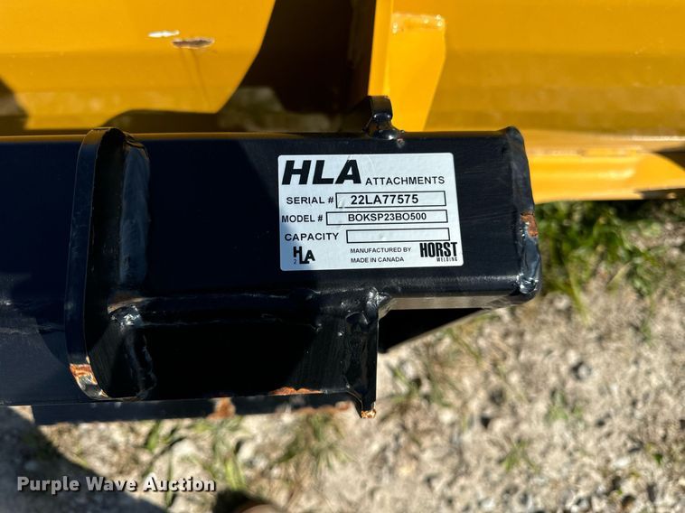 image for item DV5891 HLA 2500 skid steer snow pusher