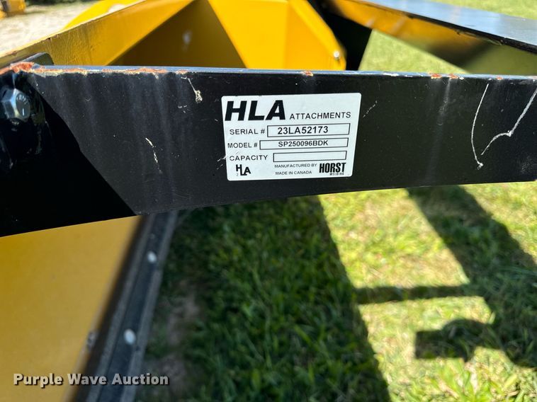 image for item DV5892 HLA 2500 skid steer snow pusher