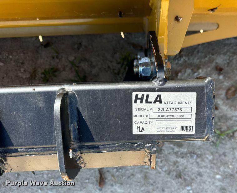 image for item DV5893 HLA 2500 skid steer snow pusher 