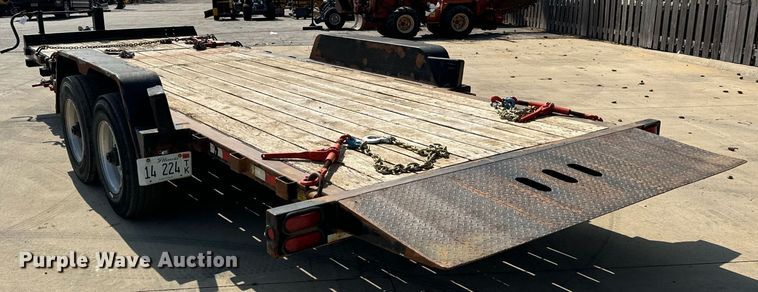 image for item DV5936 2021 Behnke  tilt deck equipment trailer