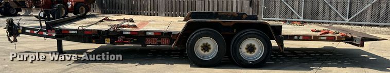 image for item DV5936 2021 Behnke  tilt deck equipment trailer