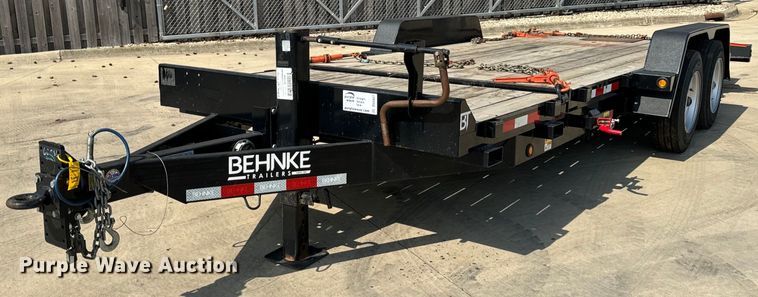 image for item DV5937 2022 Behnke  TBCT2016ET tilt deck equipment trailer