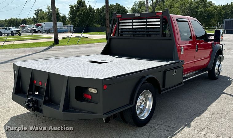 image for item DX1262 2008 Ford F550 Super Duty Lariat Crew Cab flatbed truck