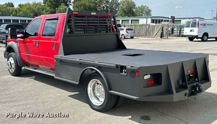 image for item DX1262 2008 Ford F550 Super Duty Lariat Crew Cab flatbed truck