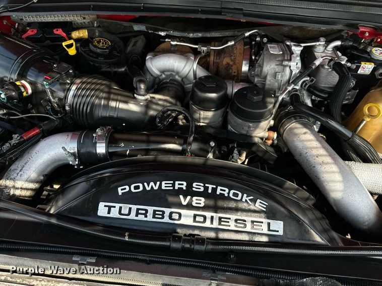 image for item DX1262 2008 Ford F550 Super Duty Lariat Crew Cab flatbed truck