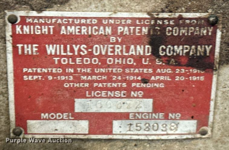 image for item DX1313 1928 Willy's Knight sedan