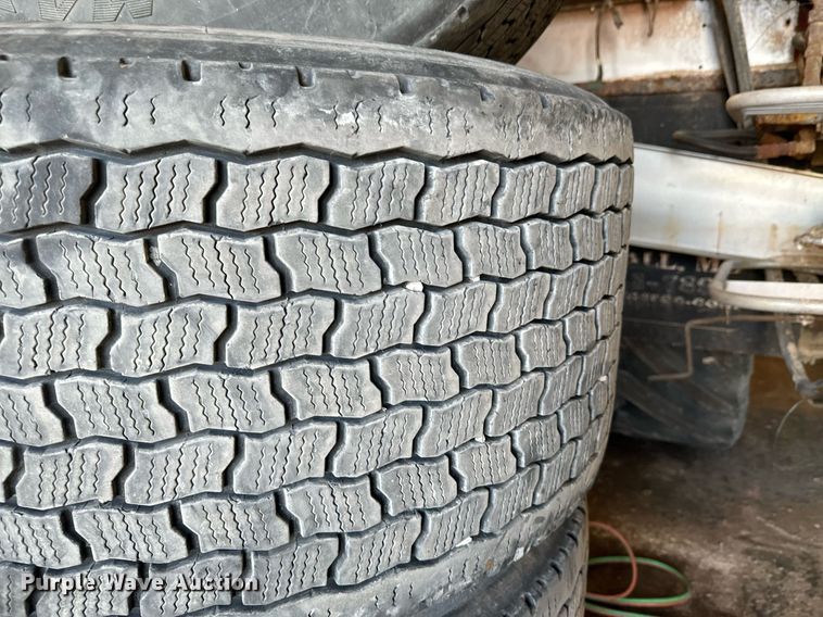 image for item DX1327 (4) Goodyear 445/50R22.5 tires and wheels