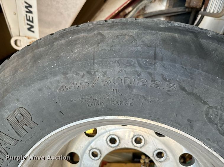 image for item DX1327 (4) Goodyear 445/50R22.5 tires and wheels