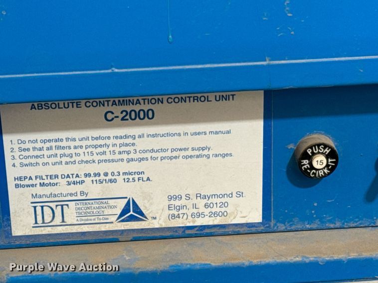 image for item EE7734 Air cleaning equipment 