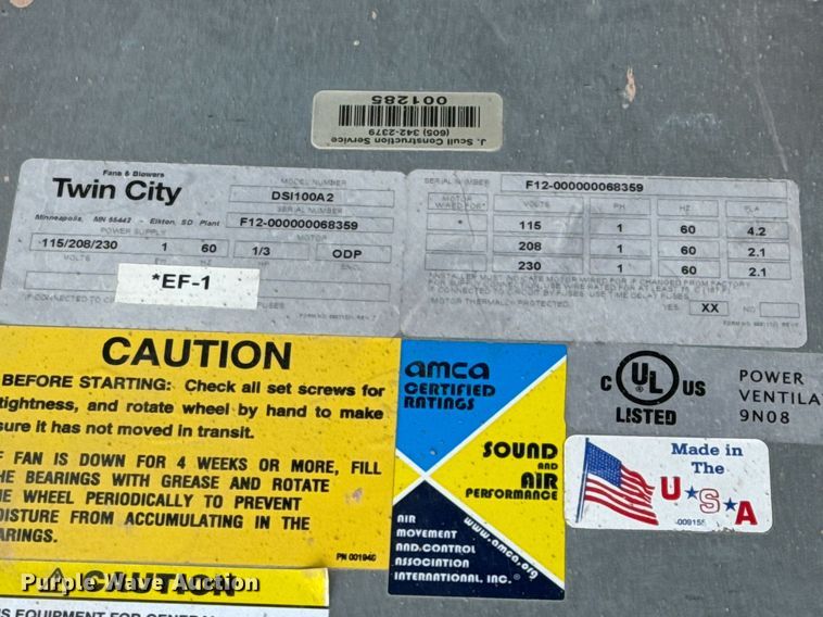 image for item EE7734 Air cleaning equipment 