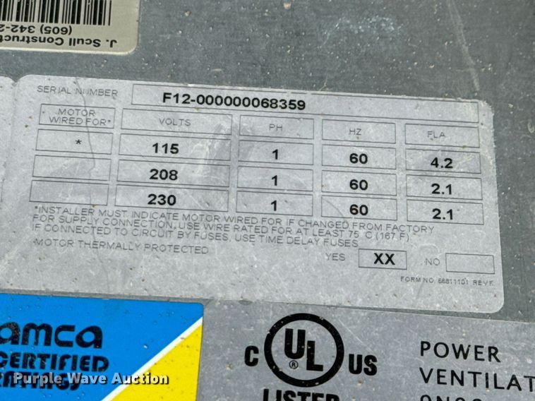 image for item EE7734 Air cleaning equipment 