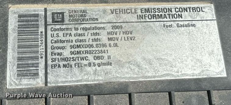 image for item EE7757 2009 Chevrolet  Express 3500 van