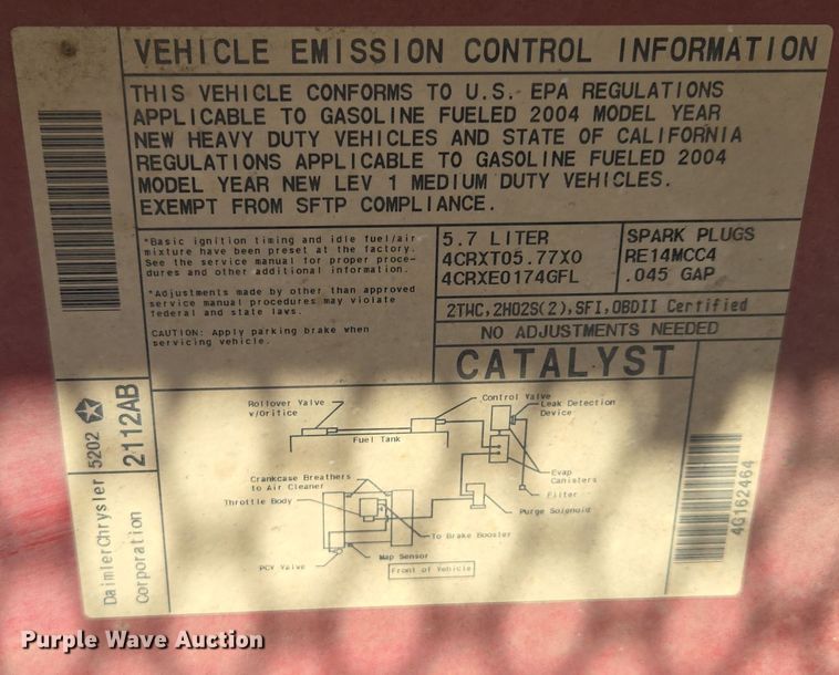 image for item EE8505 2004 Dodge Ram 2500 Quad Cab pickup truck