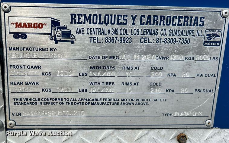 image for item EG1025 2020 Margo food Trailer