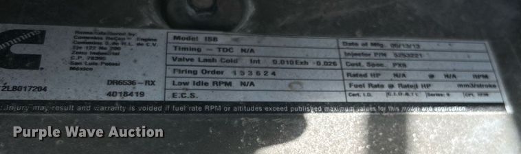 image for item EG1057 2008 Ford F750 Super Duty  flatbed truck