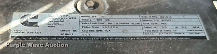 image for item EG1057 2008 Ford F750 Super Duty  flatbed truck