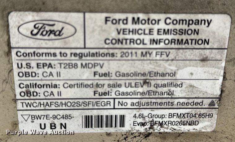 image for item EH7017 2011 Ford E250 utility van