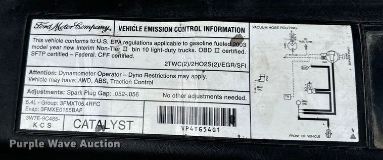 image for item EH7035 2003 Ford F150 Lariat SuperCab pickup truck