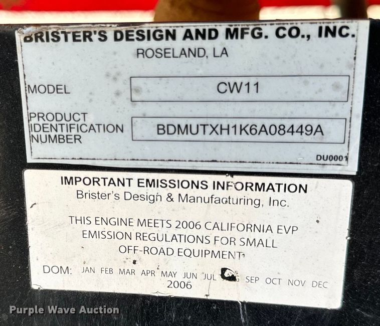 image for item EH7048 Brister's CW11 Chuck Wagon utility vehicle