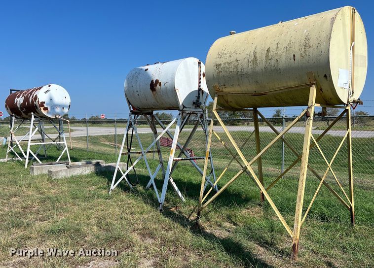 image for item EJ3011 (3) fuel tanks with stands