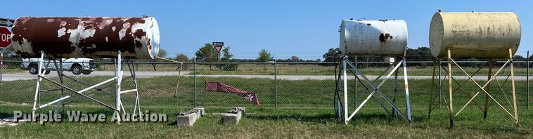 image for item EJ3011 (3) fuel tanks with stands