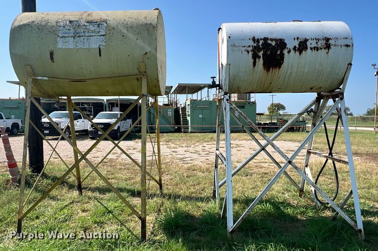 image for item EJ3011 (3) fuel tanks with stands