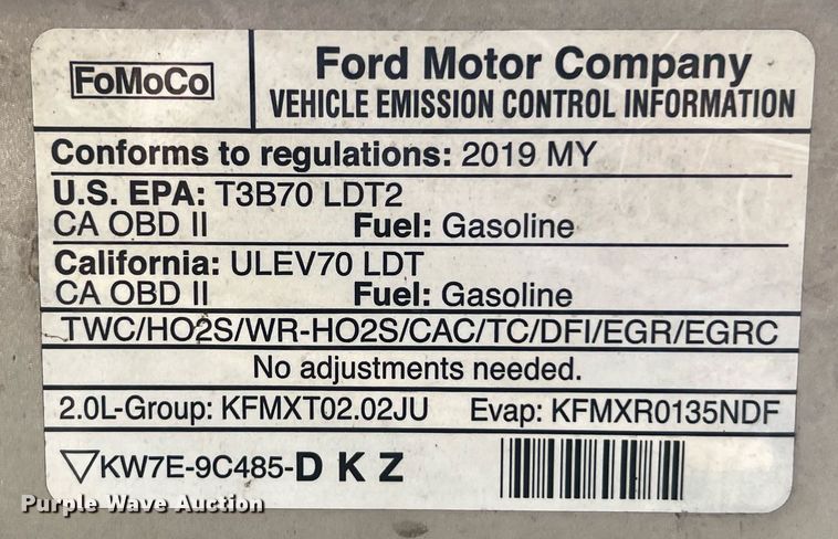 image for item EJ3018 2019 Ford Edge SEL SUV
