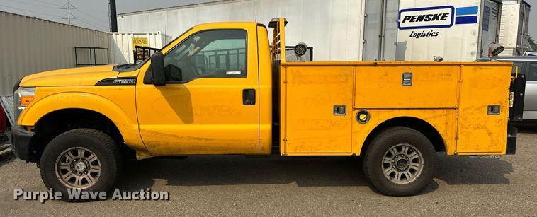 image for item EJ8979 2013 Ford F250 Super Duty utility bed pickup truck