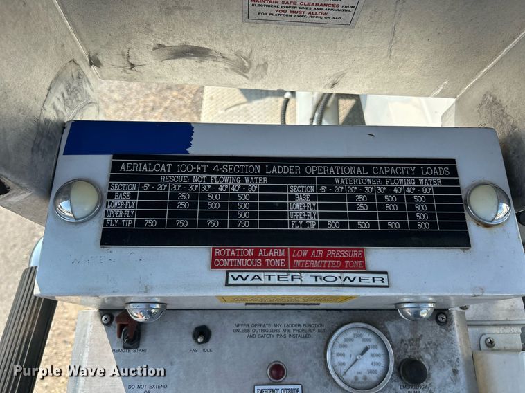 image for item EK3263 1998 KME ladder fire truck