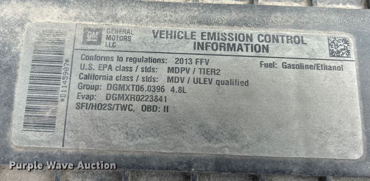 image for item EK4604 2013 Chevrolet Express 2500 van