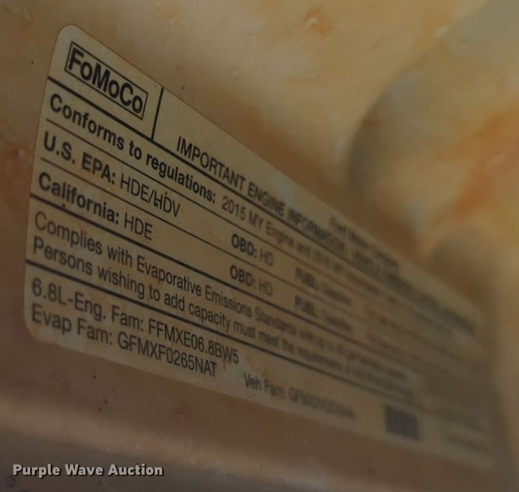 image for item EQ2144 2016 Ford F550 Super Duty truck cab and chassis