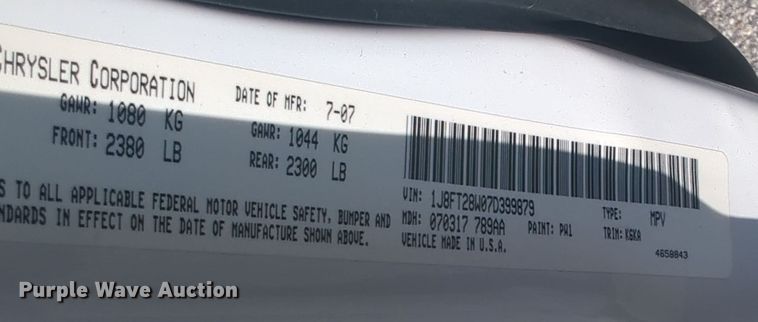 image for item EQ2184 2007 Jeep Patriot  SUV