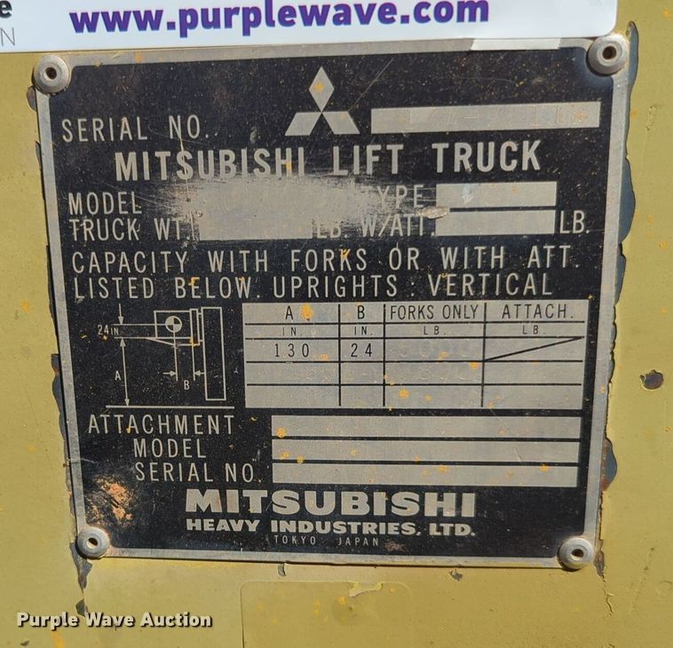 image for item EQ2198 Mitsubishi forklift