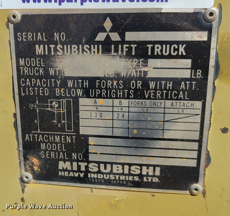 image for item EQ2198 Mitsubishi forklift