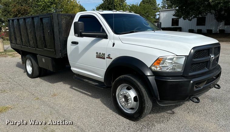 image for item IE9035 2018 Dodge Ram 4500 flatbed truck
