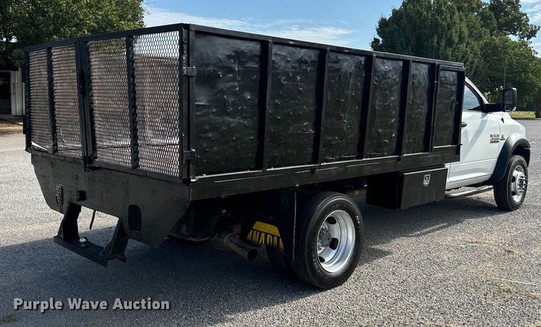 image for item IE9035 2018 Dodge Ram 4500 flatbed truck