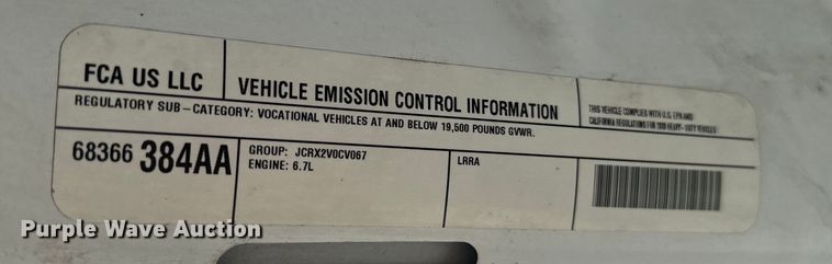 image for item IE9035 2018 Dodge Ram 4500 flatbed truck