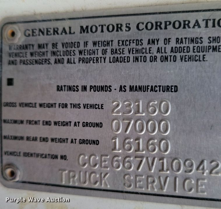 image for item JO9409 1977 Chevrolet  Custom Deluxe C65 pumper fire truck