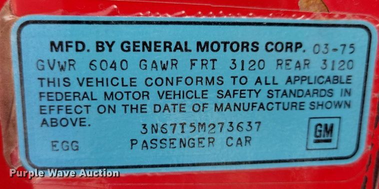 image for item JO9469 1975 Oldsmobile  Delta 88 Royale convertible 