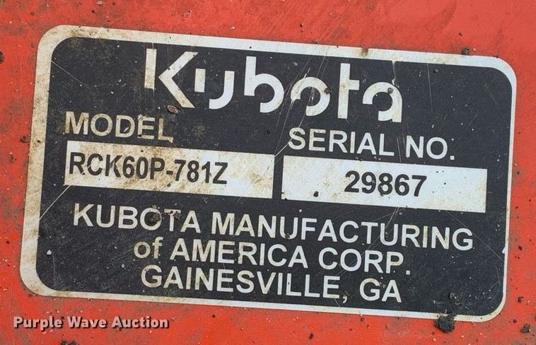 image for item JT9763 2023 Kubota  Z781KWTI ZTR lawn mower