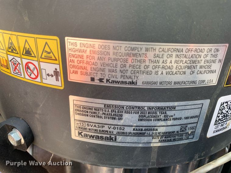 image for item JT9763 2023 Kubota  Z781KWTI ZTR lawn mower