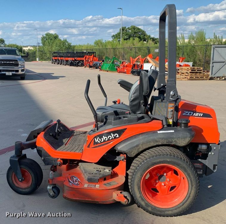 image for item JT9772 2023 Kubota  ZD1211 ZTR lawn mower