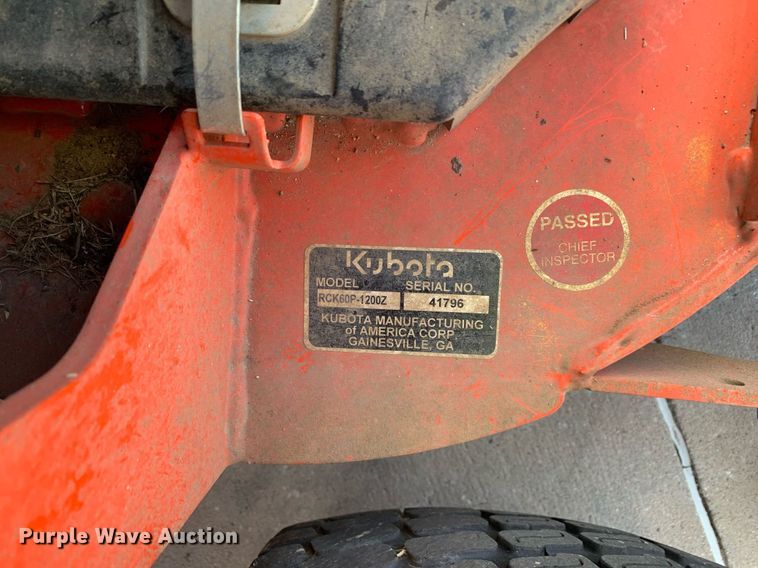 image for item JT9772 2023 Kubota  ZD1211 ZTR lawn mower