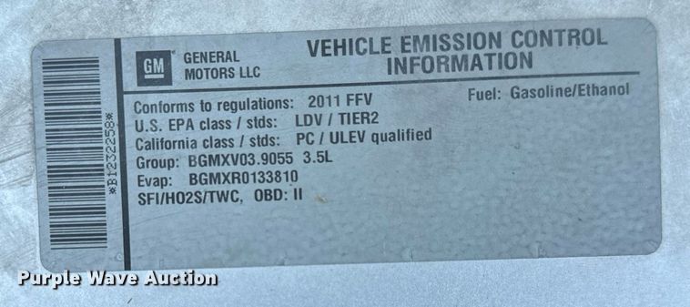 image for item MV9124 2011 Chevrolet  Impala 