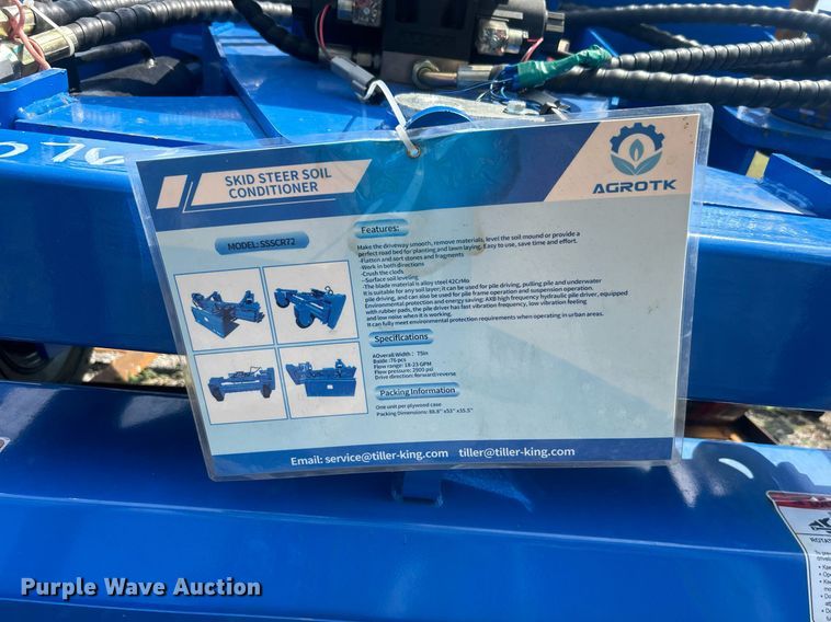 image for item NB9454 2024 Topcat SASCR72 skid steer soil conditioner